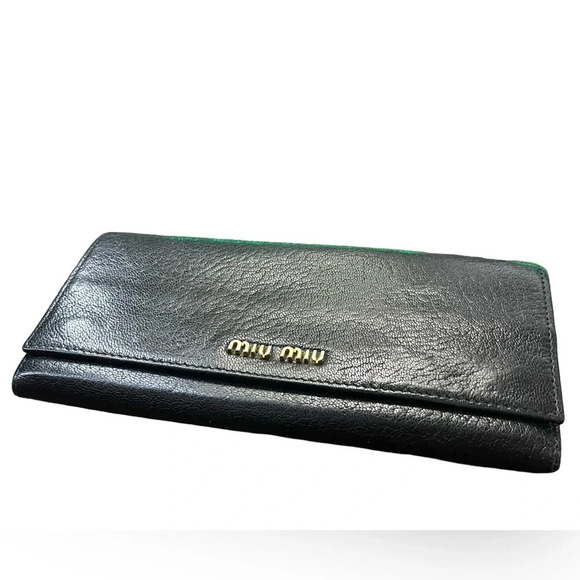 MIU MIU Madras Goatskin Long Wallet - Picture 4 of 13